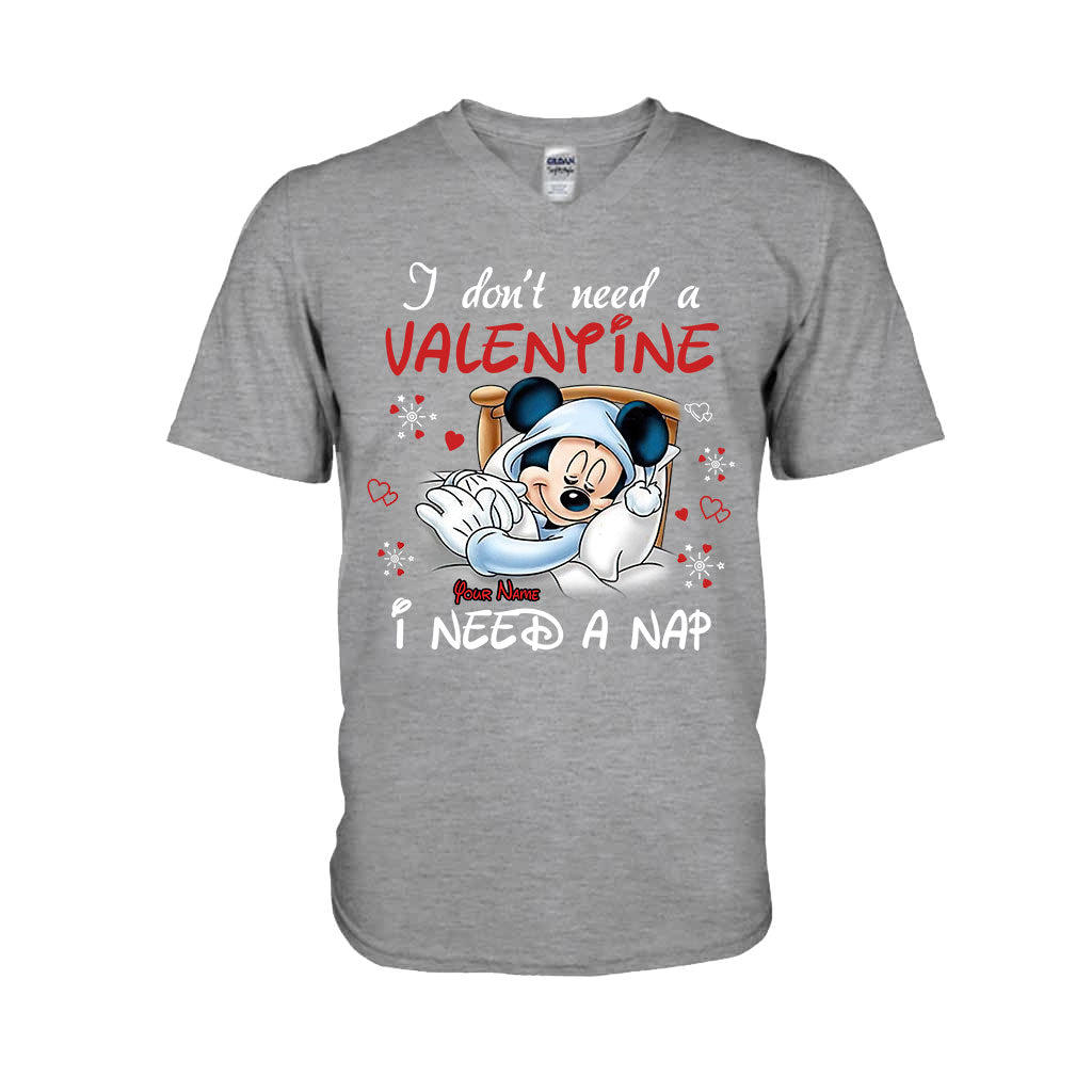 Personalized Valentine T-shirt with Mickey Mouse Design for Her T-shirt & Hoodie GradoCreations