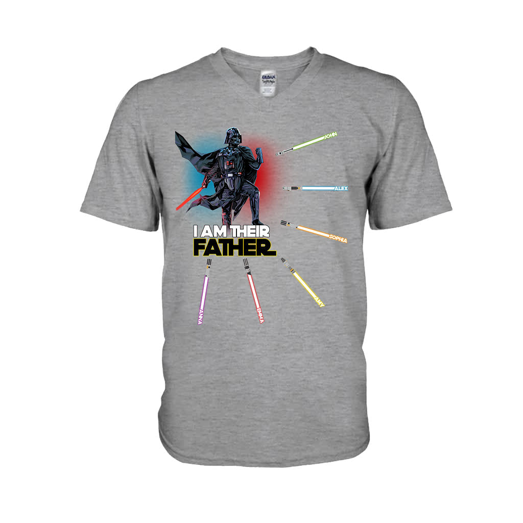 Personalized I Am Their Father T-shirt & Hoodie Custom Names Gift for Dad T-shirt & Hoodie GradoCreations