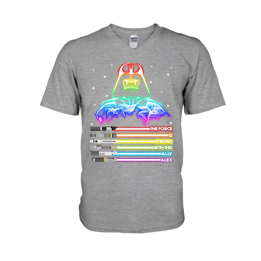 Personalized LGBT Support T-Shirt & Hoodie with Custom Name T-shirt & Hoodie GradoCreations