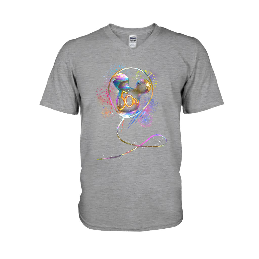 Personalized 50th Birthday Mouse Ear Balloon T-shirt & Hoodie T-shirt & Hoodie GradoCreations