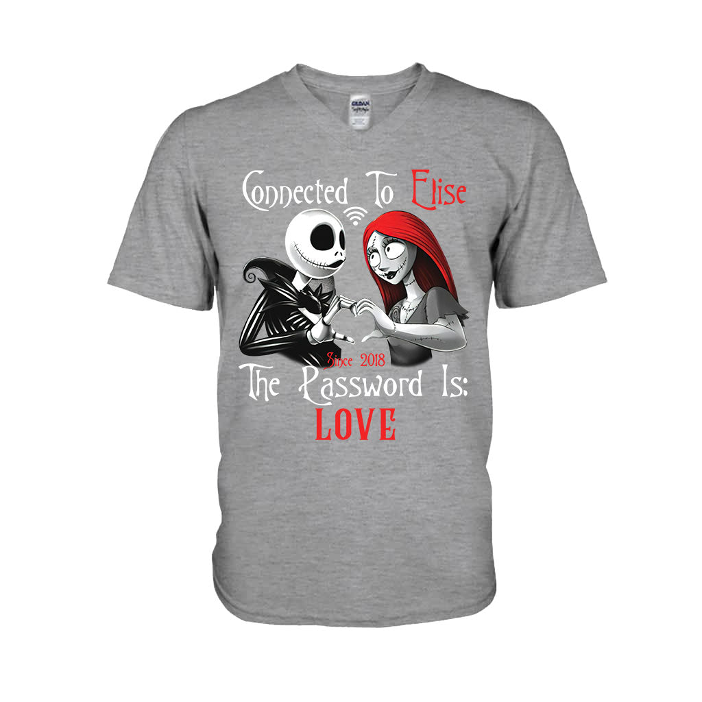 Personalized Couple T-Shirt & Hoodie with Custom Name Gift T-shirt & Hoodie GradoCreations