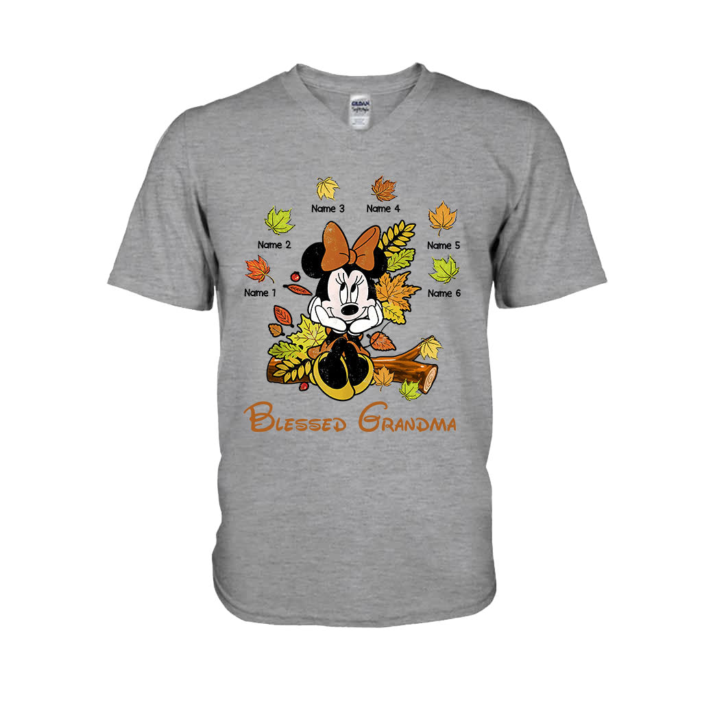 Personalized Blessed Grandma T-Shirt & Hoodie with Custom Names T-shirt & Hoodie GradoCreations