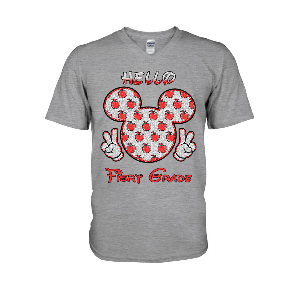 Personalized Teacher T-shirt & Hoodie with Glitter Print Gift for Back to School T-shirt & Hoodie GradoCreations