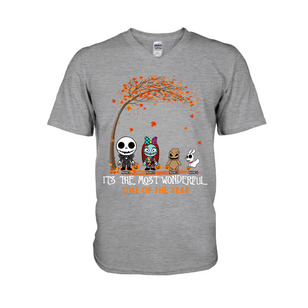 Personalized Halloween T-shirt & Hoodie with Custom Names for Family T-shirt & Hoodie GradoCreations