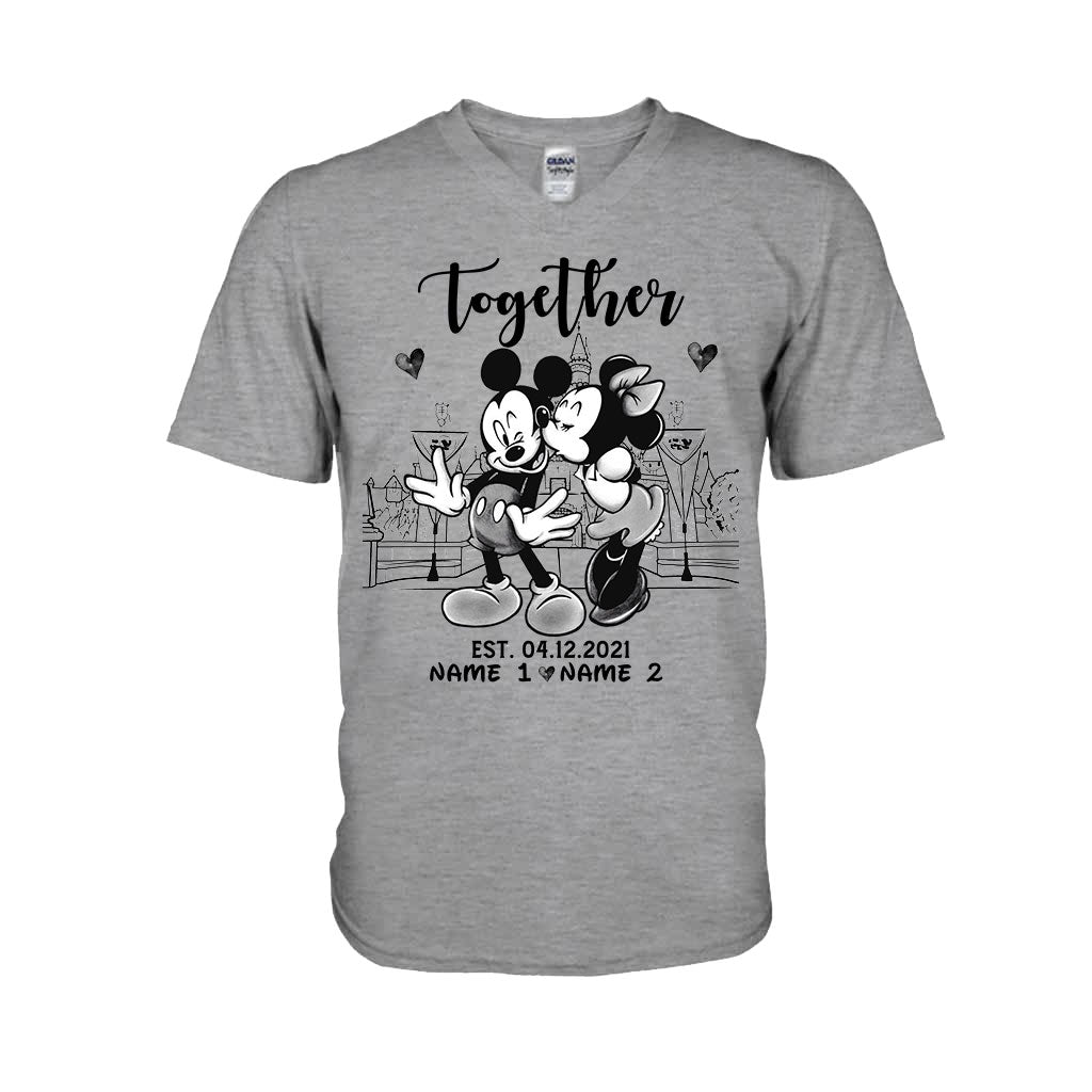 Personalized Couple Mouse T-shirt & Hoodie Gift for Anniversary T-shirt & Hoodie GradoCreations