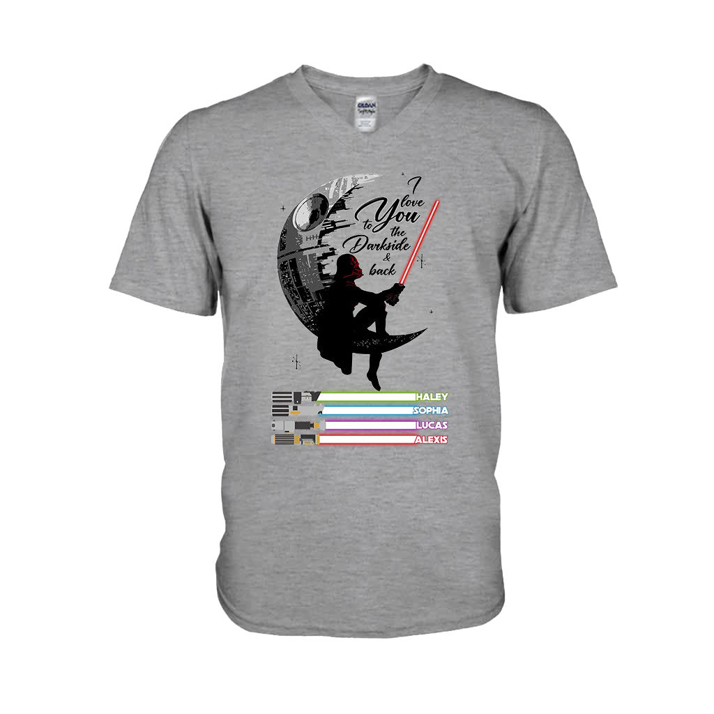 Personalized Father's Day T-shirt & Hoodie I Love You to the Darkside Gift T-shirt & Hoodie GradoCreations
