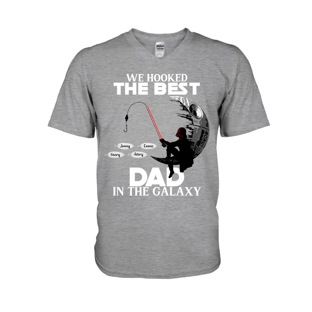 Personalized Fishing T-Shirt & Hoodie for Dad with Custom Names T-shirt & Hoodie GradoCreations