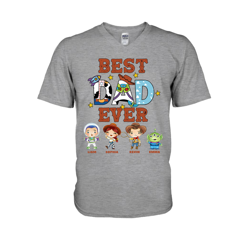 Personalized Best Dad Ever T-shirt and Hoodie Gift for Father's Day T-shirt & Hoodie GradoCreations