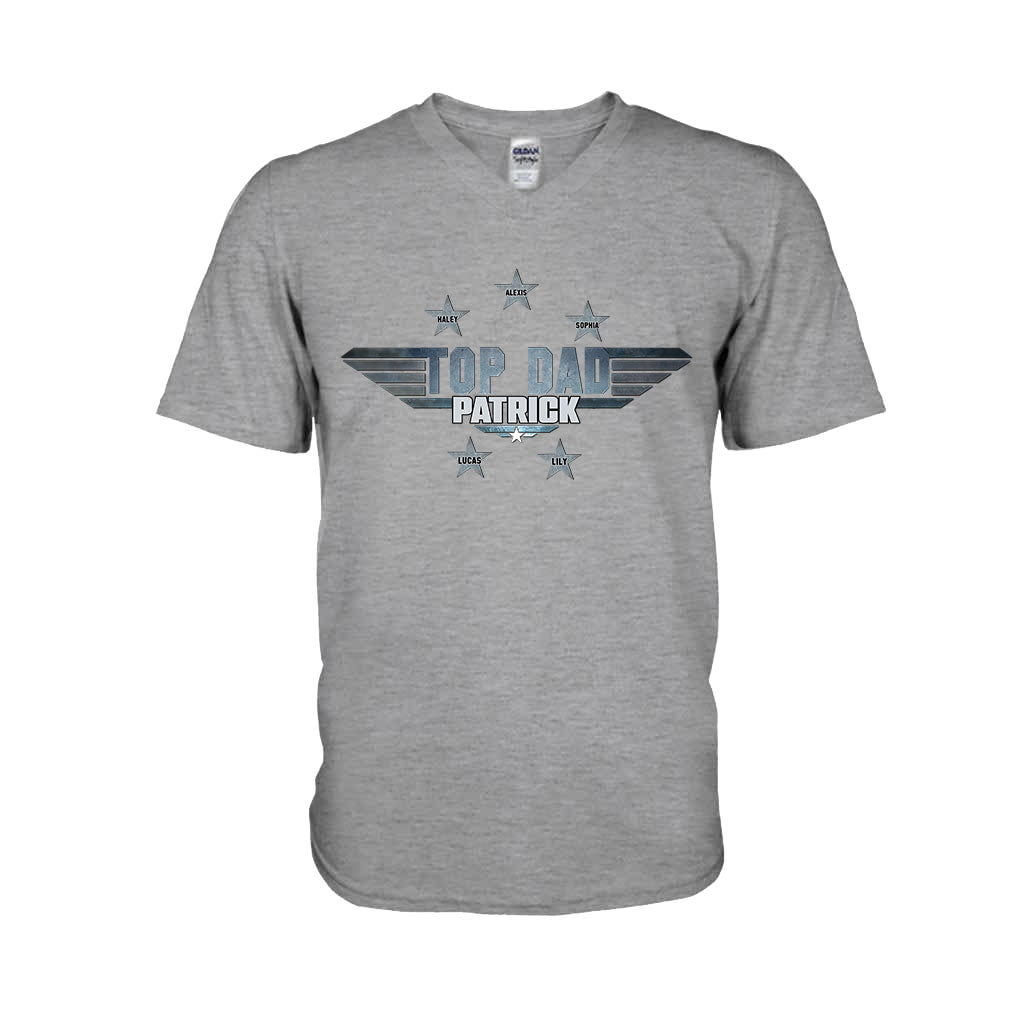 Personalized Top Dad T-shirt & Hoodie Gift with Custom Name T-shirt & Hoodie GradoCreations