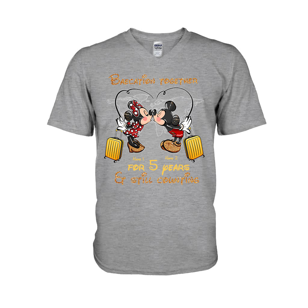 Personalized Couple Travel T-shirt & Hoodie Custom Name Gift T-shirt & Hoodie GradoCreations