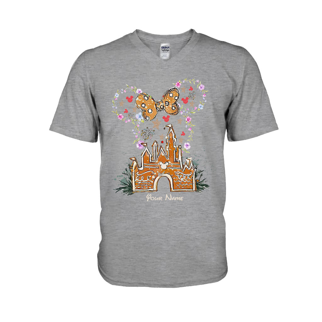 Personalized Merry Christmas Mouse T-shirt & Hoodie Custom Name Gift T-shirt & Hoodie GradoCreations