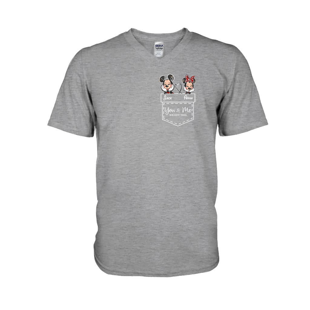 Personalized Mickey & Minnie T-shirt Hoodie Custom Couple Gift T-shirt & Hoodie GradoCreations