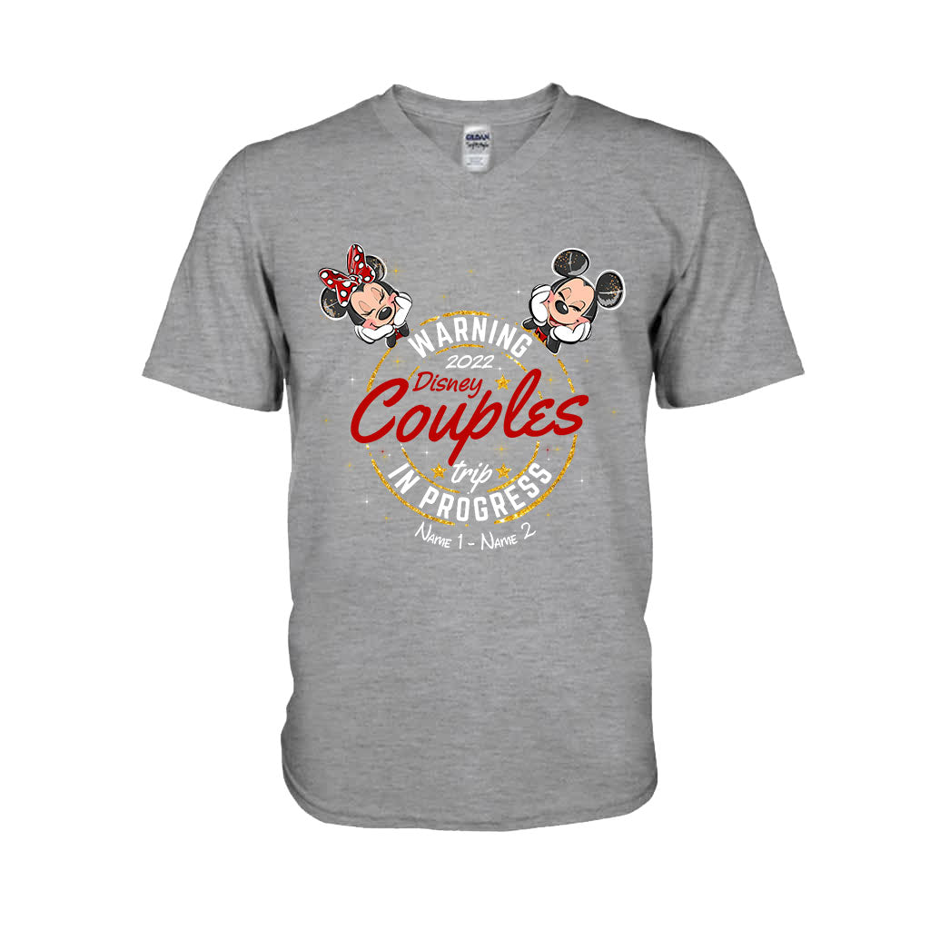 Personalized Disney Couples Trip T-shirt & Hoodie with Names T-shirt & Hoodie GradoCreations