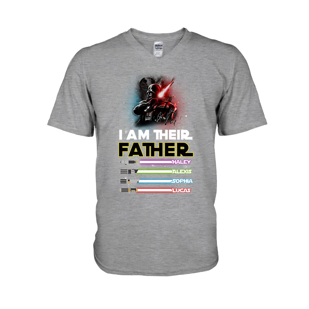Personalized Father T-shirt & Hoodie with Custom Names | Father's Day Gift T-shirt & Hoodie GradoCreations