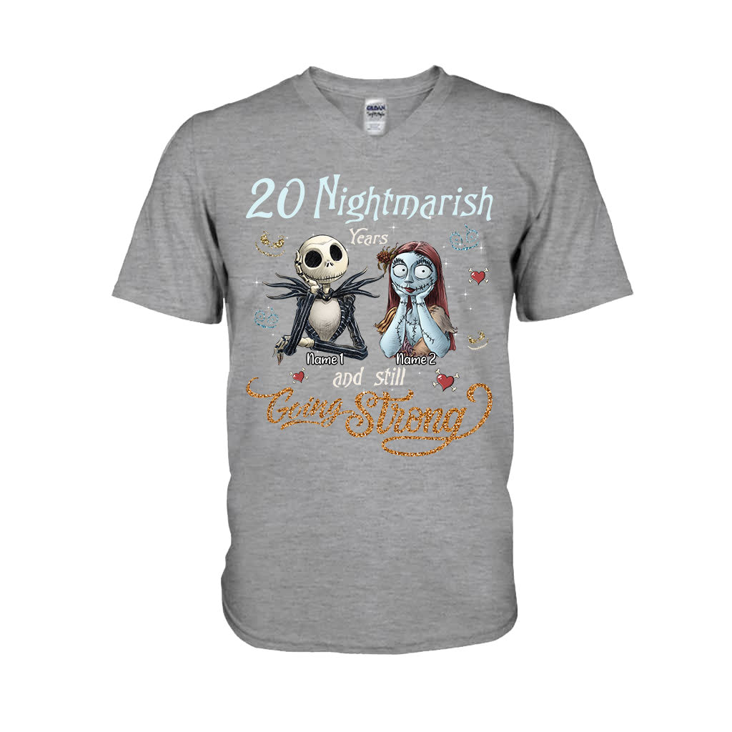 Personalized Couple T-Shirt & Hoodie Nightmare Gift for Anniversary T-shirt & Hoodie GradoCreations