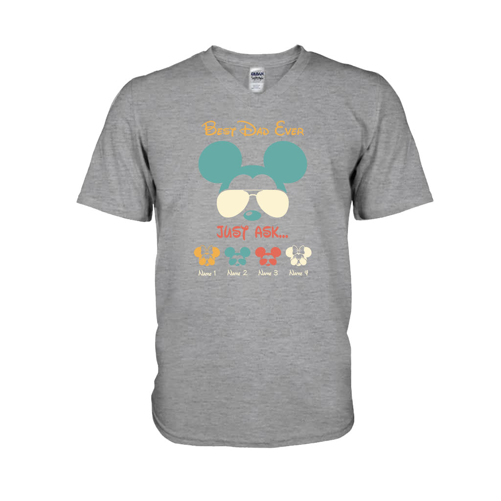 Personalized Father's Day Mouse T-Shirt & Hoodie Gift for Dad T-shirt & Hoodie GradoCreations