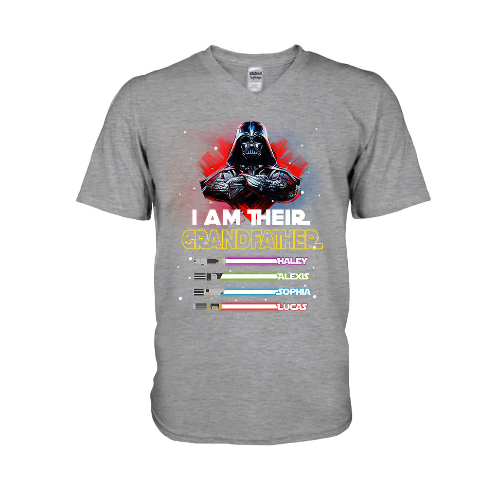 Personalized Grandfather T-shirt & Hoodie with Custom Names T-shirt & Hoodie GradoCreations