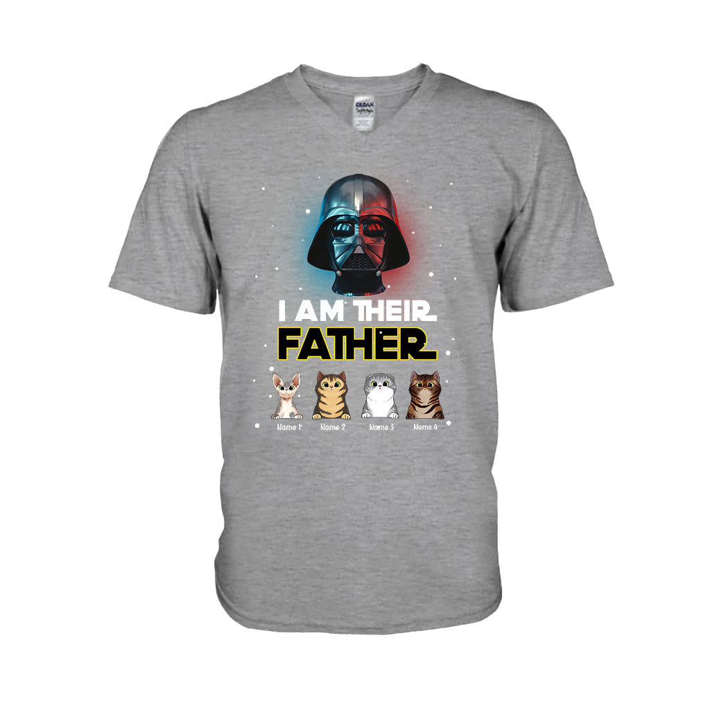 Personalized Cat T-shirt & Hoodie Gift for Dad | I Am Their Father T-shirt & Hoodie GradoCreations