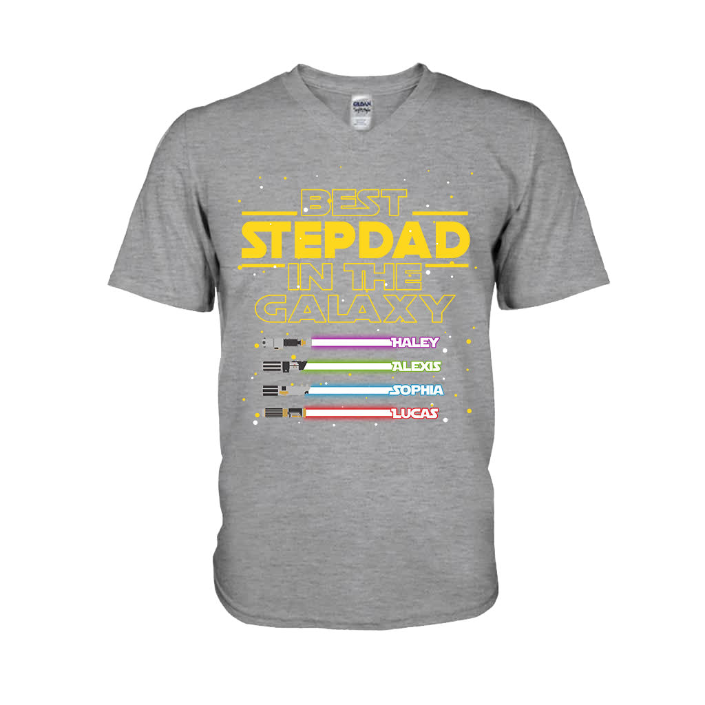 Personalized Best Stepdad In The Galaxy T-shirt & Hoodie Gift T-shirt & Hoodie GradoCreations
