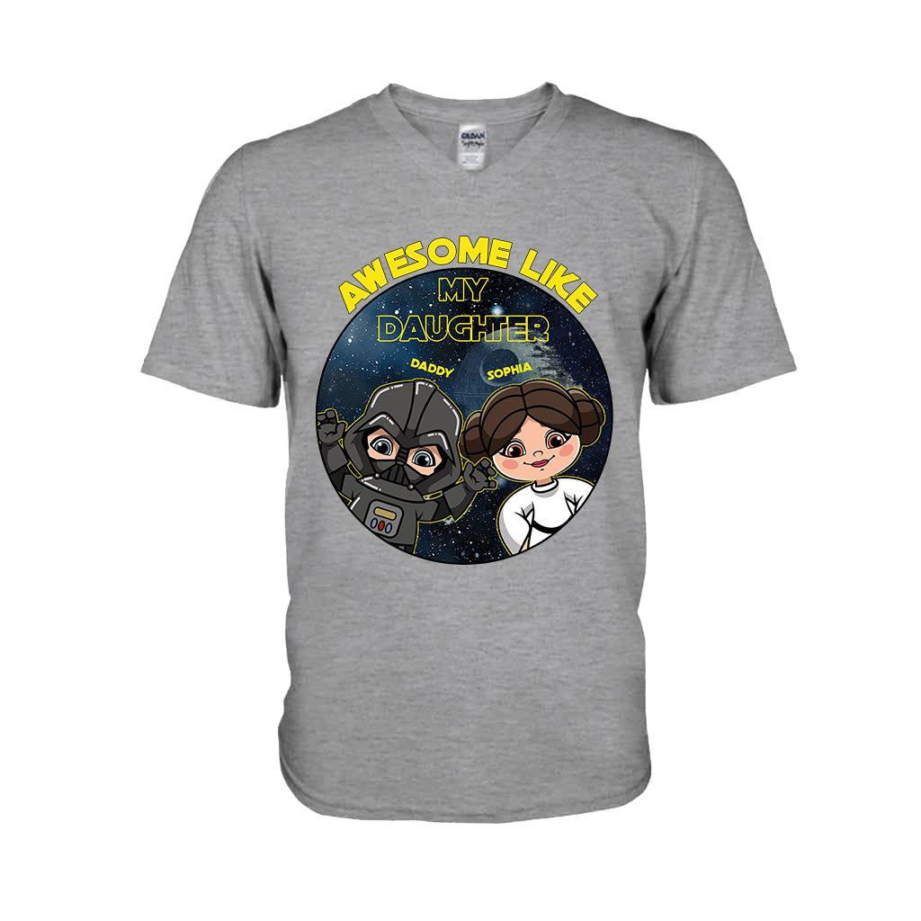 Personalized Awesome Like My Daughter T-shirt Hoodie Gift for Dad T-shirt & Hoodie GradoCreations