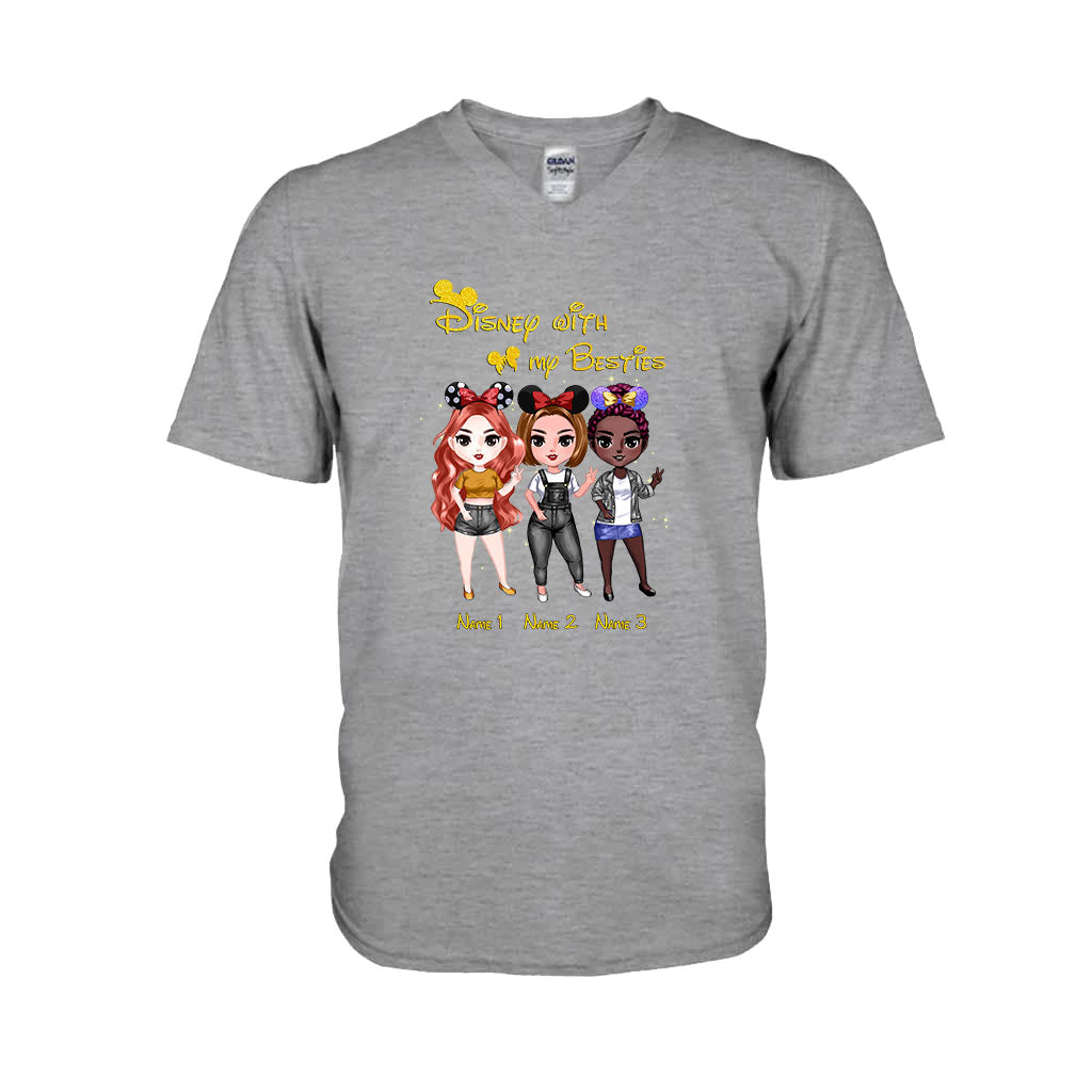 Personalized Disney Besties T-shirt & Hoodie Custom Names Gift T-shirt & Hoodie GradoCreations