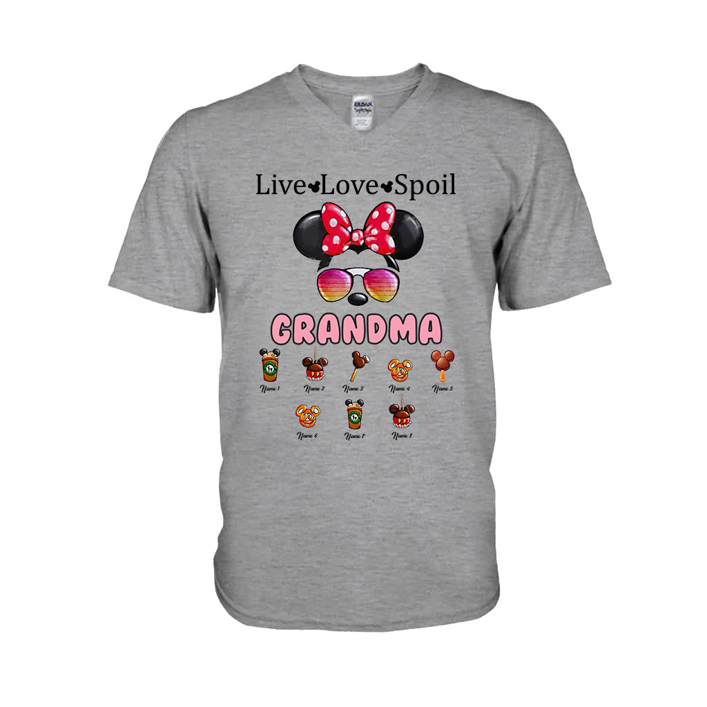 Personalized Live Love Spoil Mouse T-shirt for Grandma T-shirt & Hoodie GradoCreations