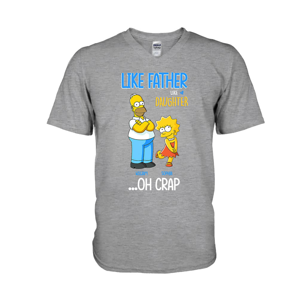 Personalized Father Daughter T-shirt and Hoodie Custom Name Gift T-shirt & Hoodie GradoCreations