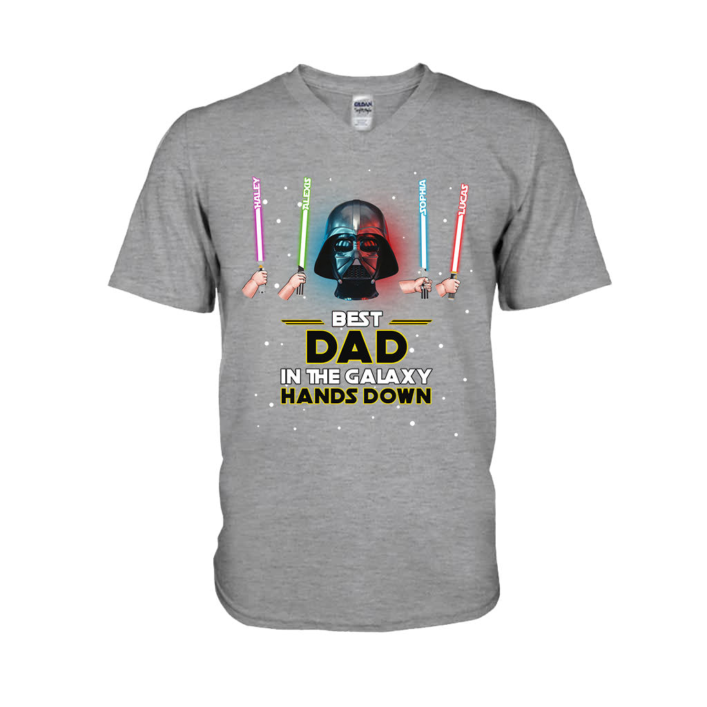 Personalized Best Dad in the Galaxy T-shirt & Hoodie Gift T-shirt & Hoodie GradoCreations