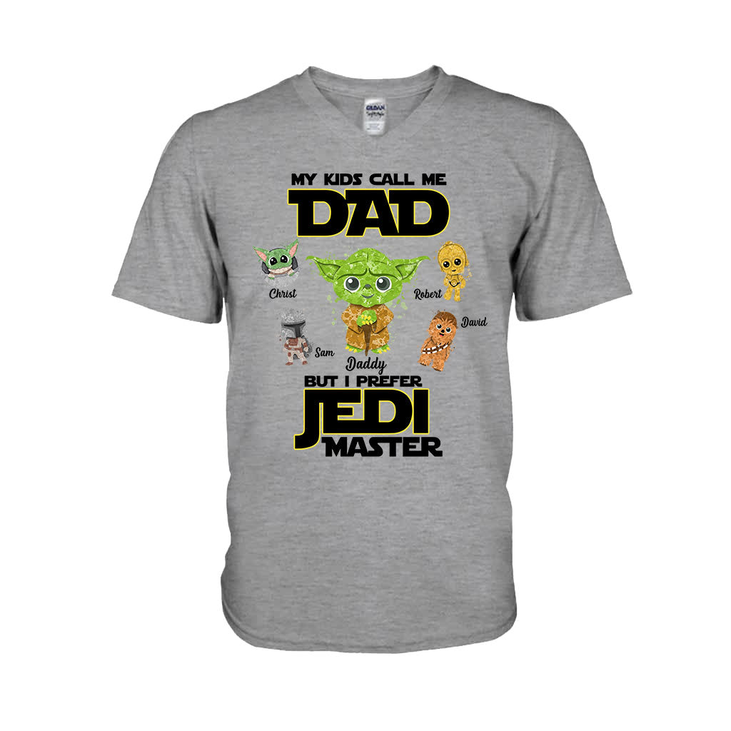 Personalized Jedi Master T-shirt for Dad with Custom Names T-shirt & Hoodie GradoCreations