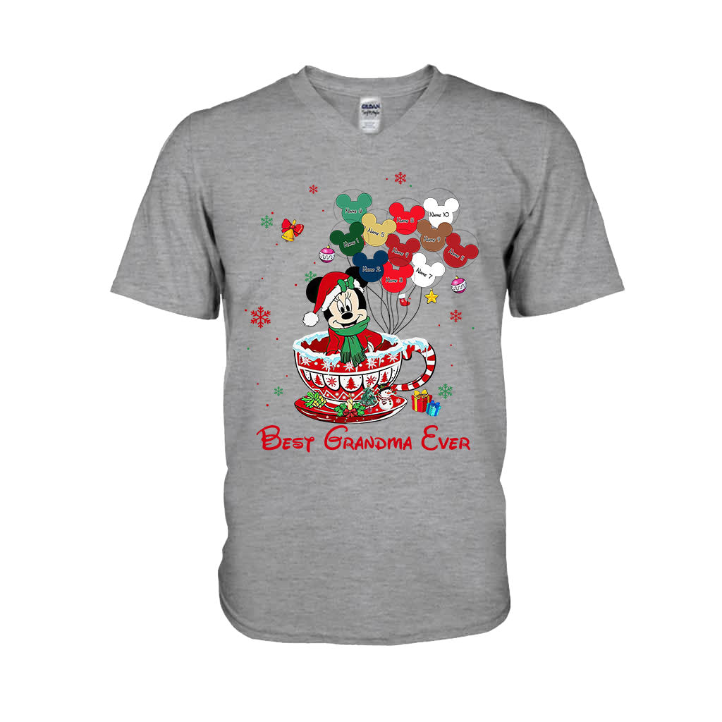 Personalized Christmas T-shirt & Hoodie for Grandma - Best Grandma Ever Gift T-shirt & Hoodie GradoCreations