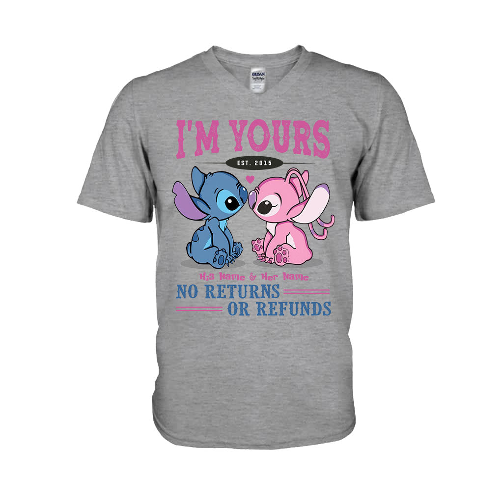 Personalized I'm Yours T-shirt & Hoodie with Custom Names for Couple Gift T-shirt & Hoodie GradoCreations
