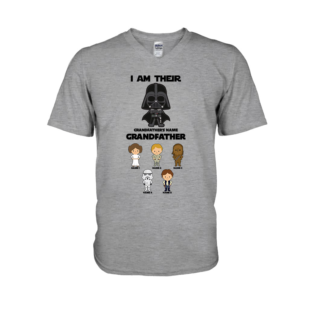Personalized Father's Day T-shirt with Custom Names & Darth Vader Design T-shirt & Hoodie GradoCreations