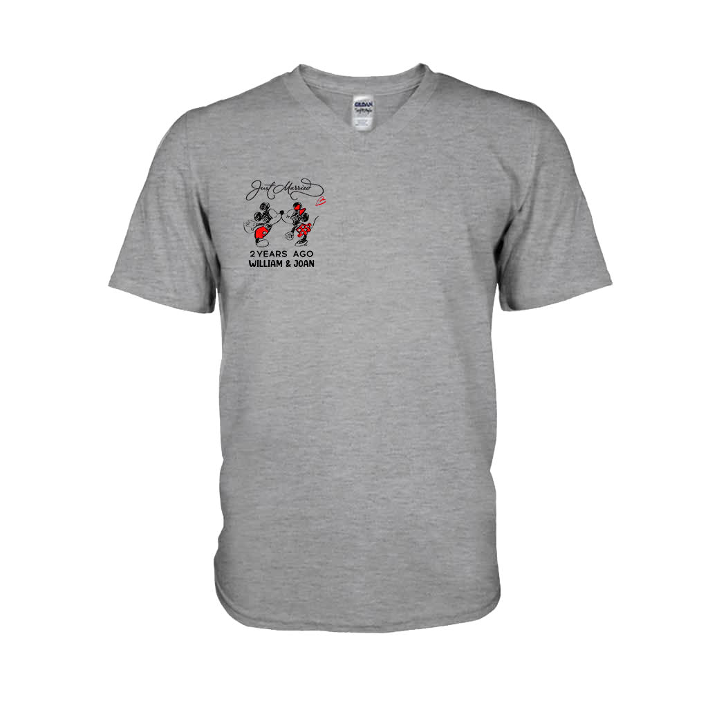 Personalized Just Married Couple T-Shirt & Hoodie Gift T-shirt & Hoodie GradoCreations