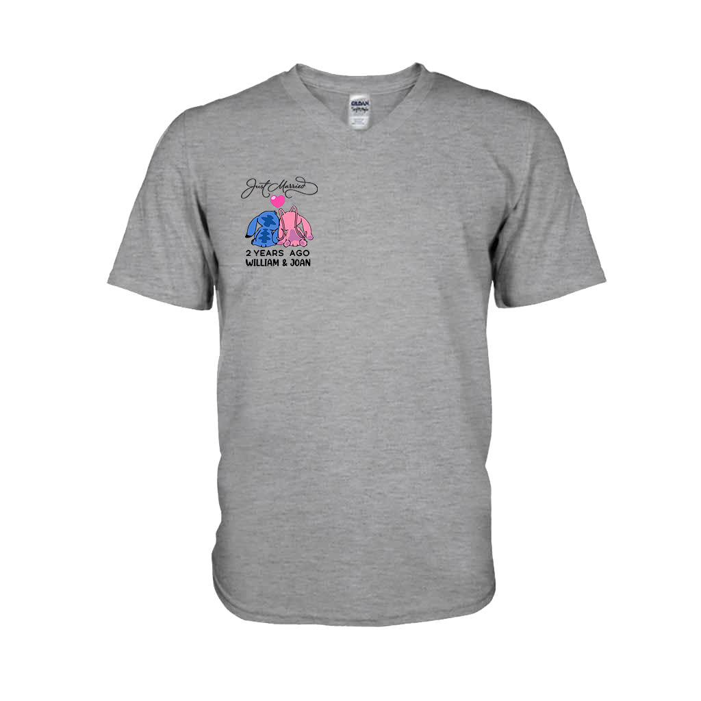 Personalized Just Married Couple T-Shirt & Hoodie Gift Idea T-shirt & Hoodie GradoCreations