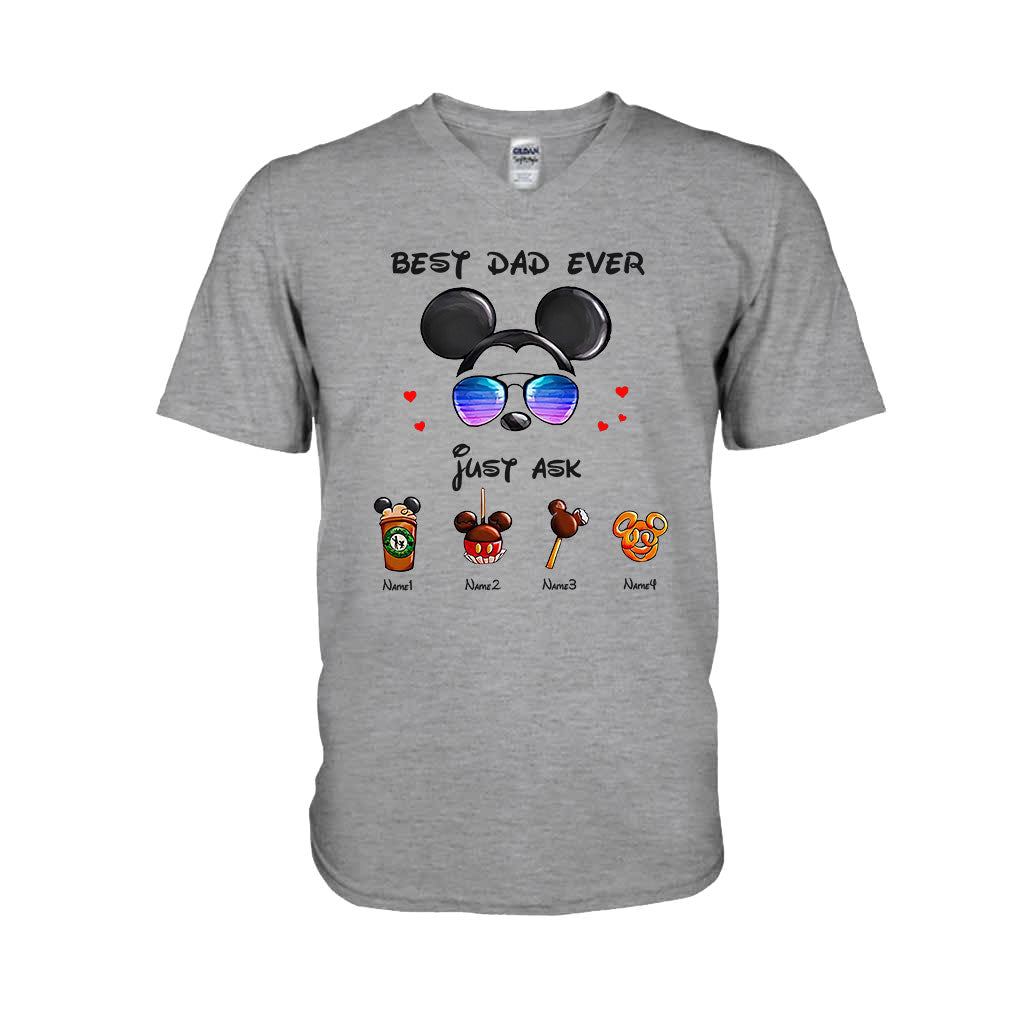 Personalized Best Dad Ever Mouse T-shirt and Hoodie Gift for Father's Day T-shirt & Hoodie GradoCreations