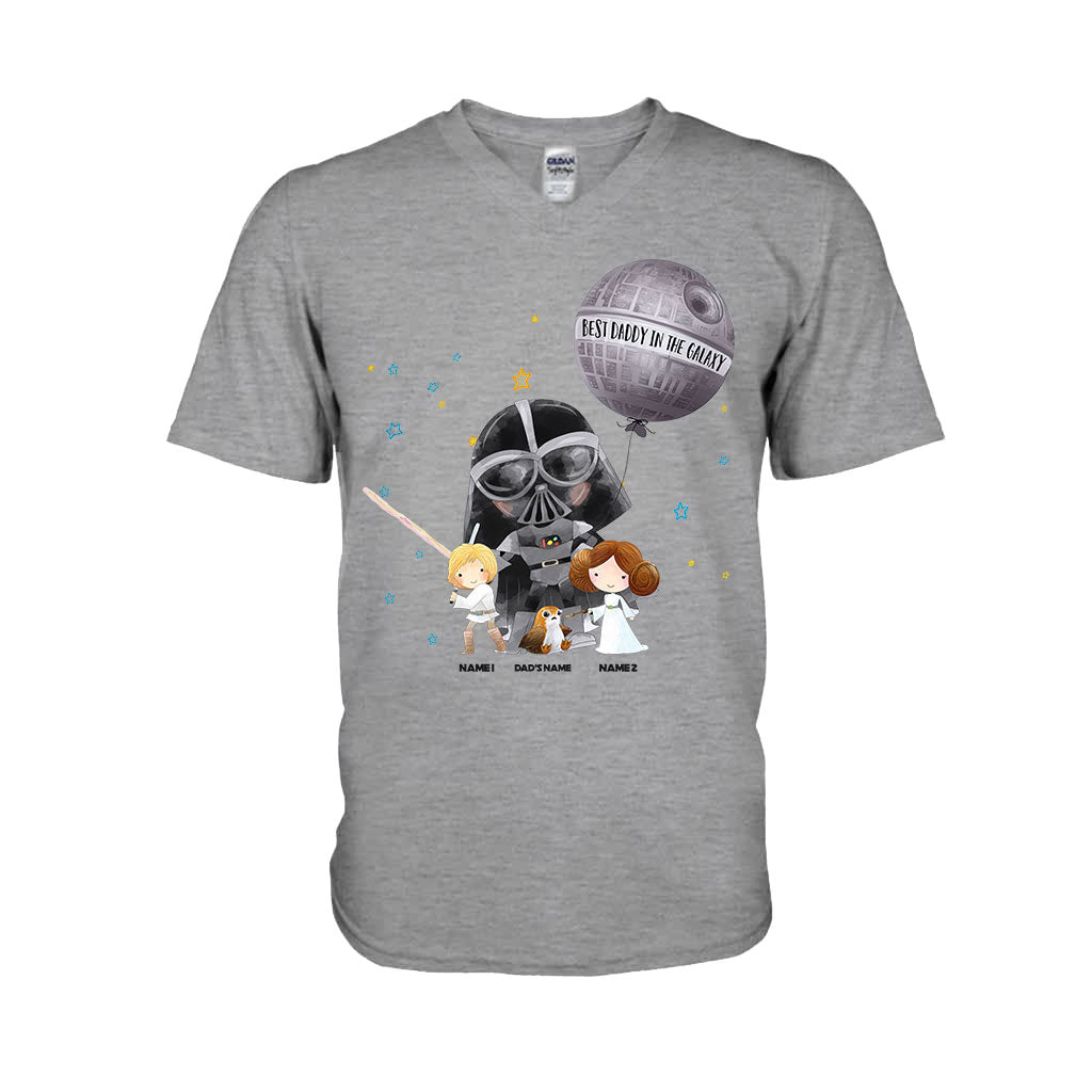 Personalized Best Dad in the Galaxy T-Shirt & Hoodie for Father's Day T-shirt & Hoodie GradoCreations