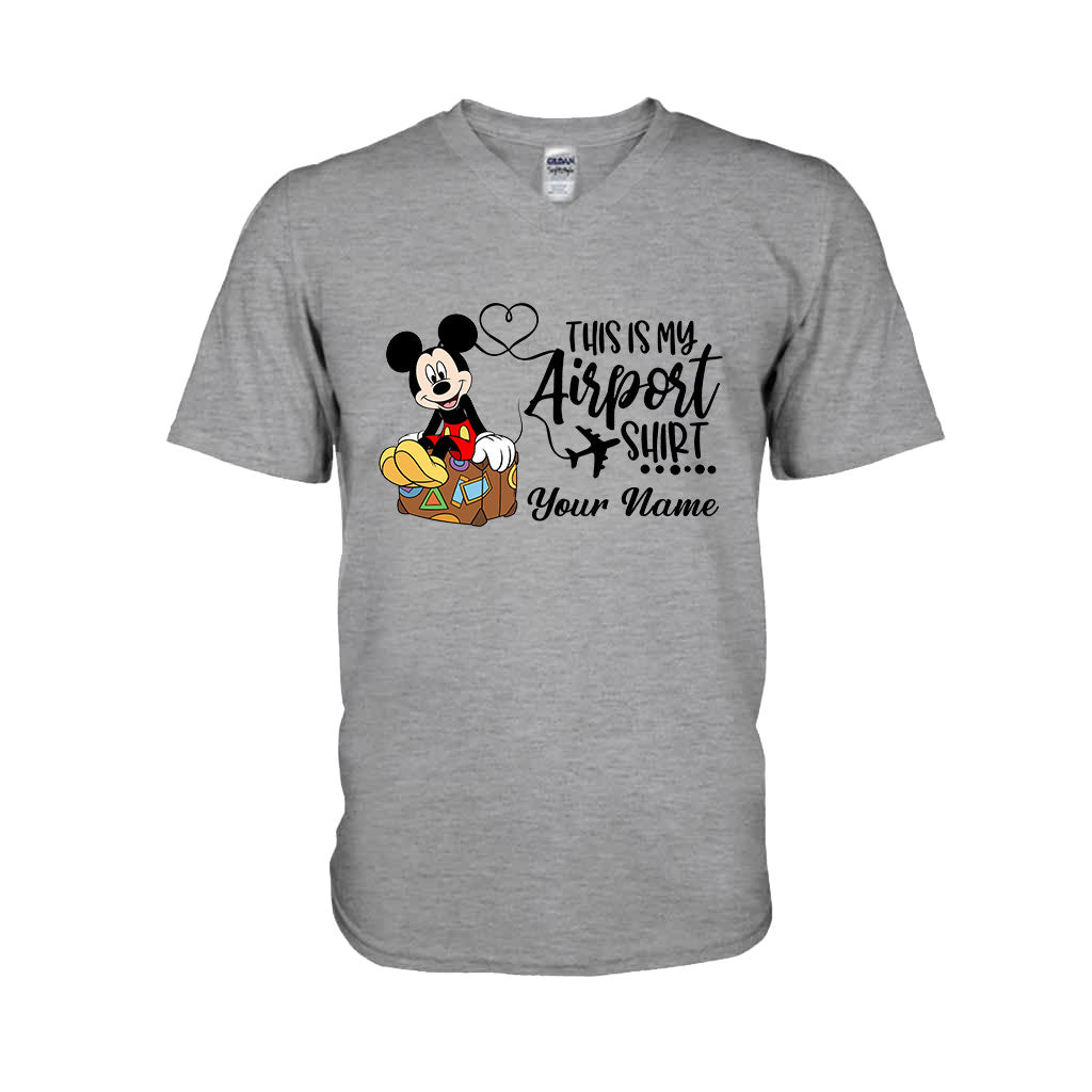 Personalized Airport Shirt Custom Name T-shirt & Hoodie for Travelers T-shirt & Hoodie GradoCreations