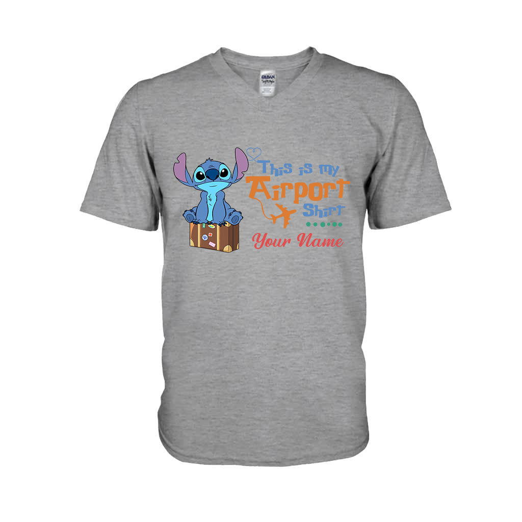 Personalized Ohana Airport T-shirt & Hoodie Custom Name Gift T-shirt & Hoodie GradoCreations