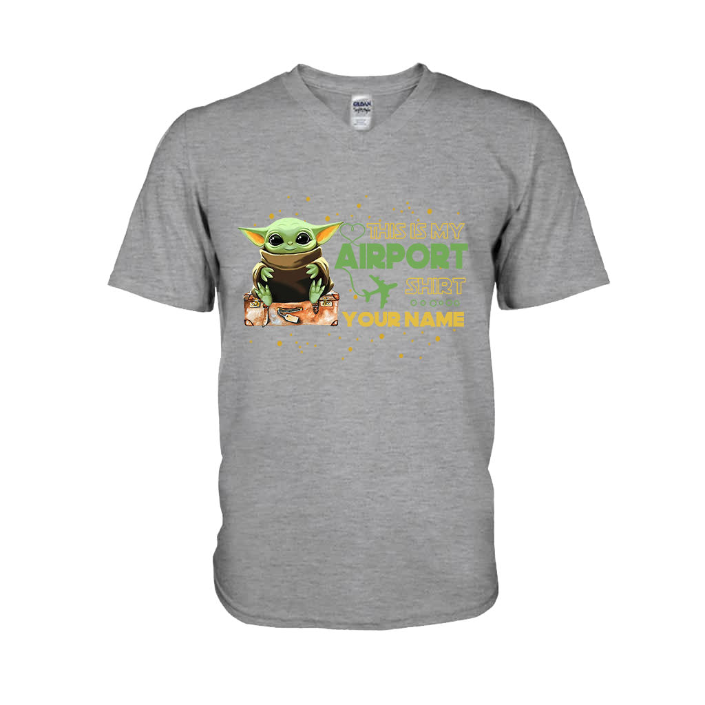 Personalized Airport Shirt Featuring Custom Name T-shirt & Hoodie T-shirt & Hoodie GradoCreations