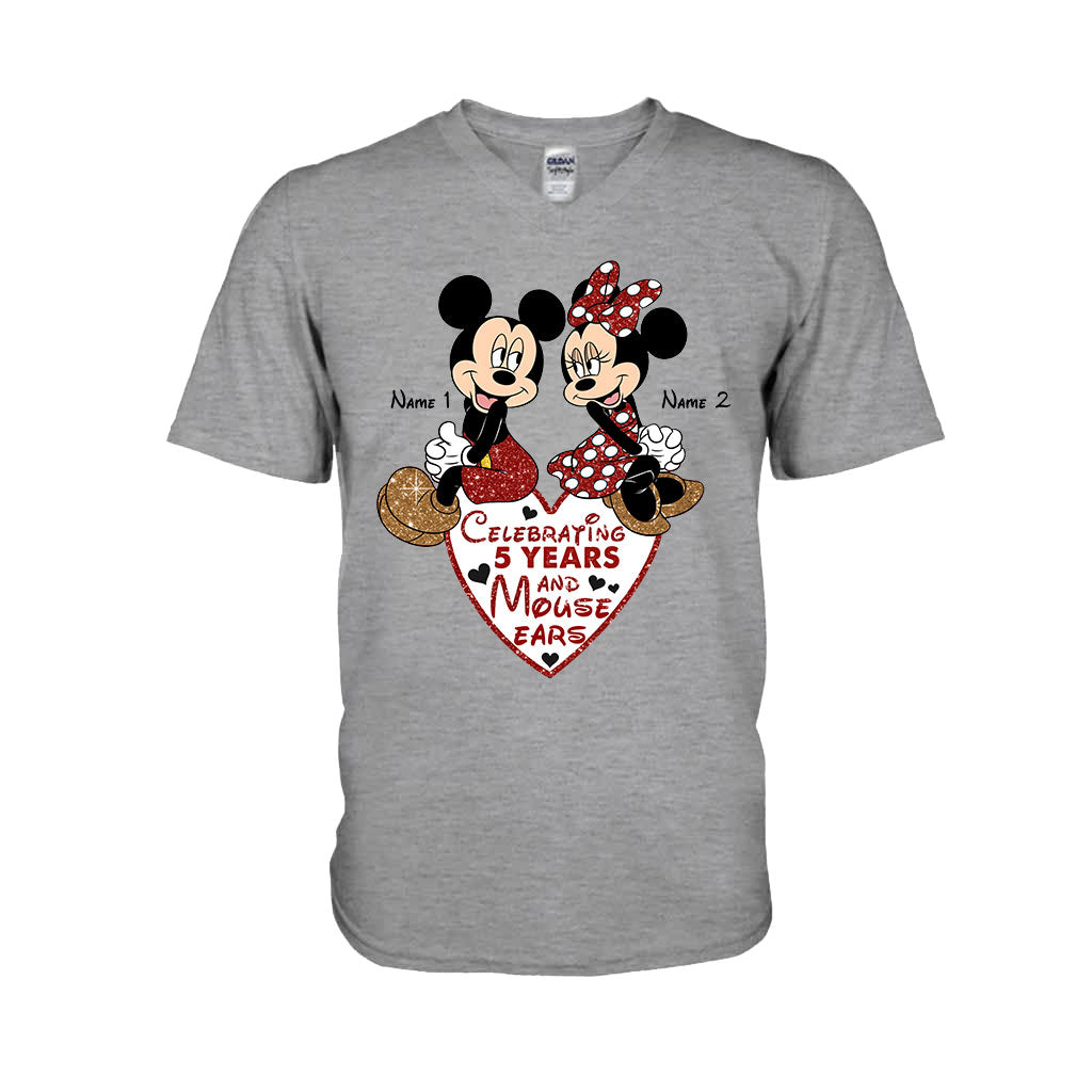 Personalized Couple Mouse T-shirt & Hoodie Gift for Anniversary T-shirt & Hoodie GradoCreations