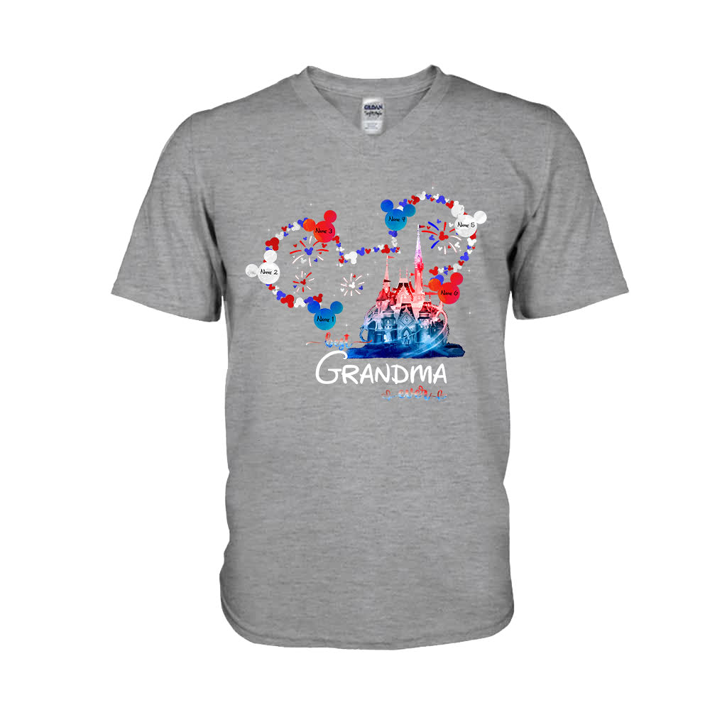 Personalized Best Grandma Ever T-shirt & Hoodie for Independence Day Gift T-shirt & Hoodie GradoCreations