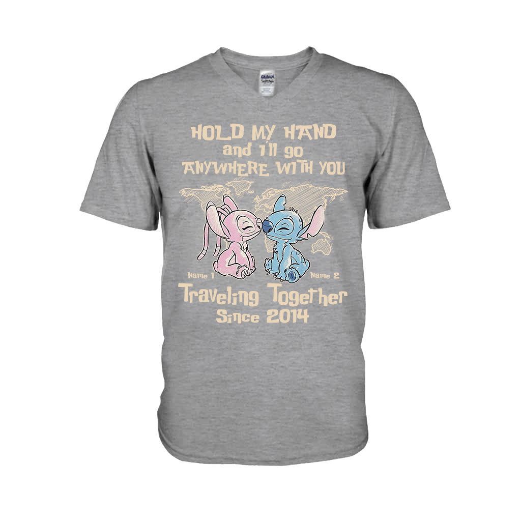 Personalized Couple Ohana T-Shirt & Hoodie Custom Names Gift T-shirt & Hoodie GradoCreations