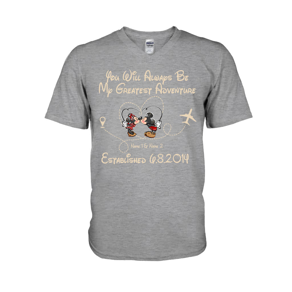 Personalized Couple Mouse T-shirt & Hoodie Gift for Valentine’s Day T-shirt & Hoodie GradoCreations