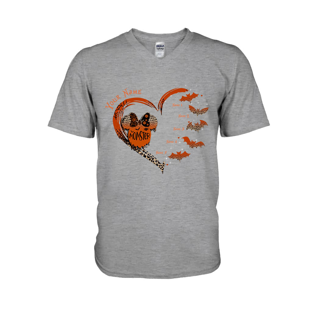 Personalized Halloween Momster T-Shirt & Hoodie Gift for Mom T-shirt & Hoodie GradoCreations