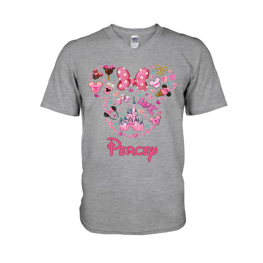 Personalized Christmas Mouse T-shirt & Hoodie Custom Name Gift T-shirt & Hoodie GradoCreations