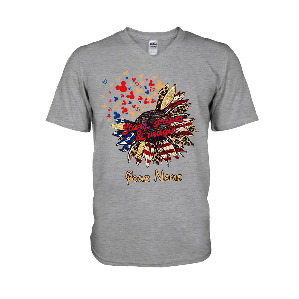 Personalized Independence Day T-Shirt & Hoodie with American Flag Design T-shirt & Hoodie GradoCreations