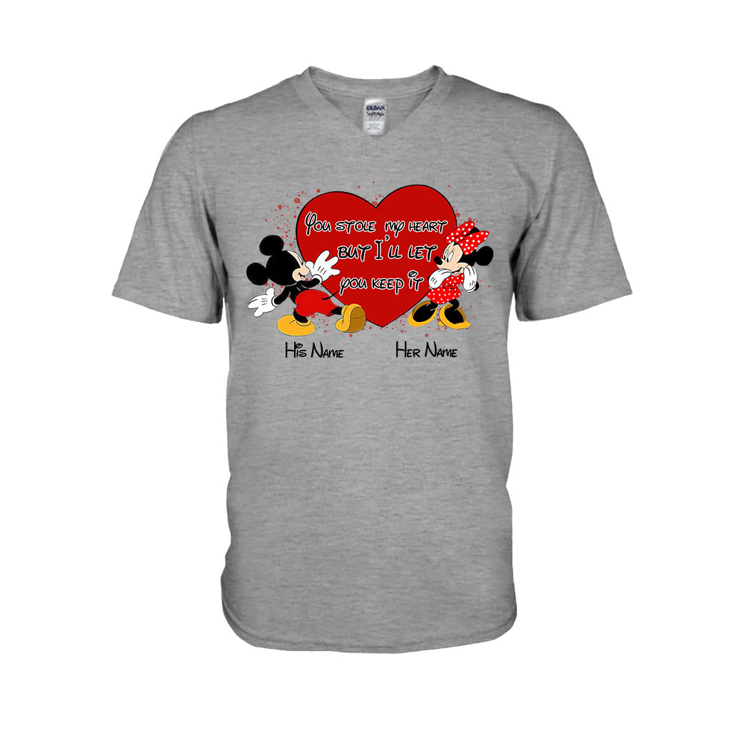 Personalized Couple Mouse T-shirt & Hoodie with Names Gift T-shirt & Hoodie GradoCreations