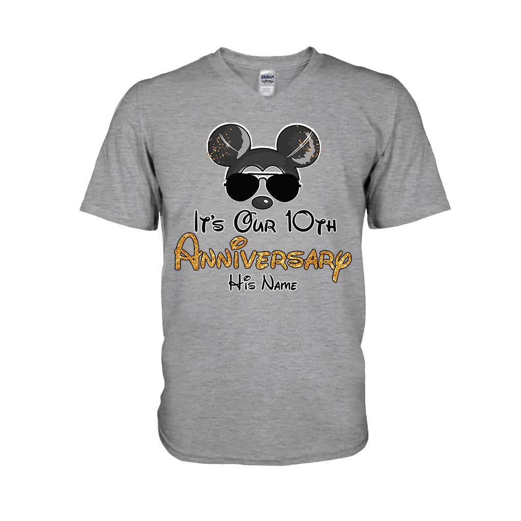 Personalized Anniversary T-shirt & Hoodie with Custom Names T-shirt & Hoodie GradoCreations