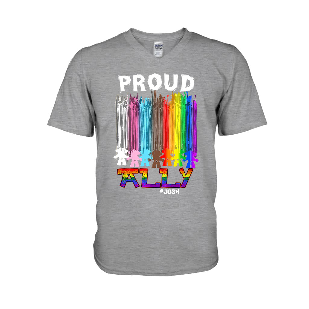 Personalized Proud Ally LGBT T-shirt & Hoodie for Everyone T-shirt & Hoodie GradoCreations
