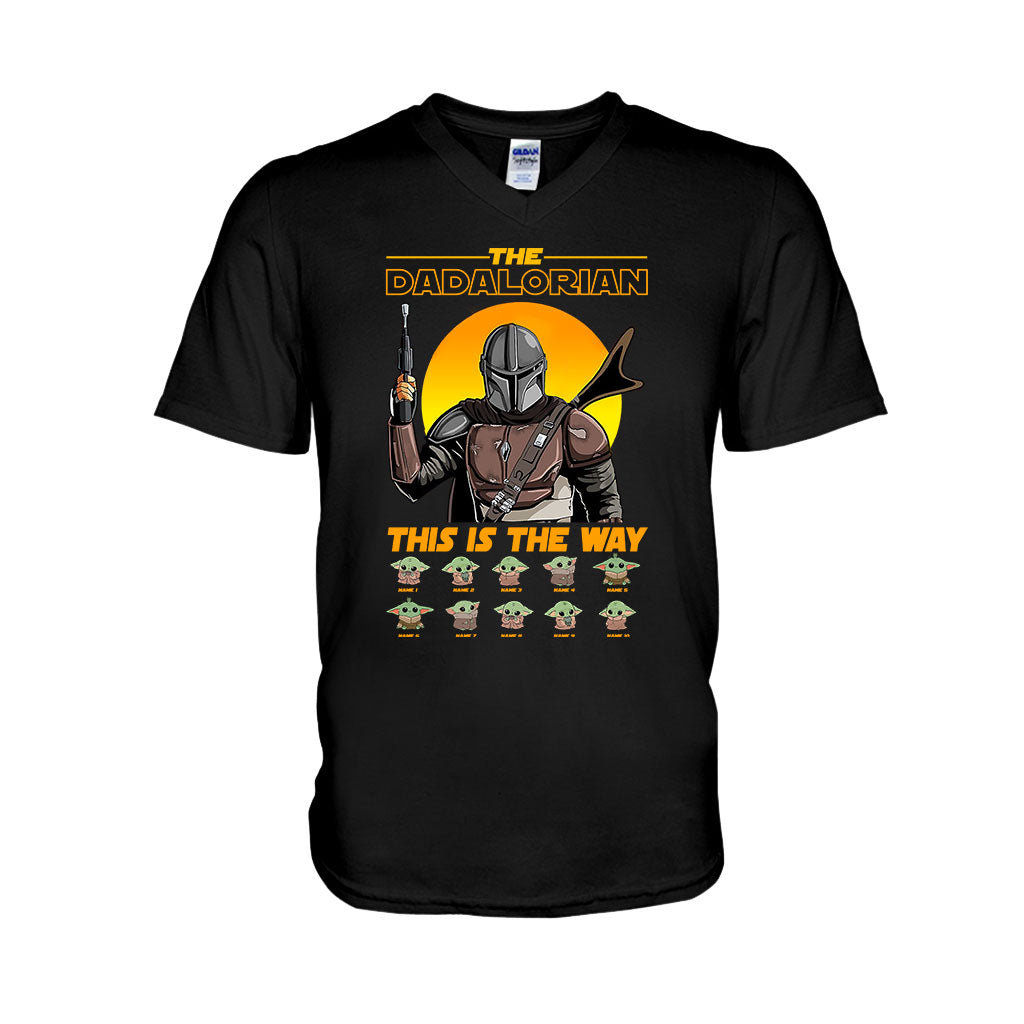 Personalized Dadalorian T-shirt & Hoodie Gift for Dad T-shirt & Hoodie GradoCreations